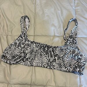 Snake skin bikini top